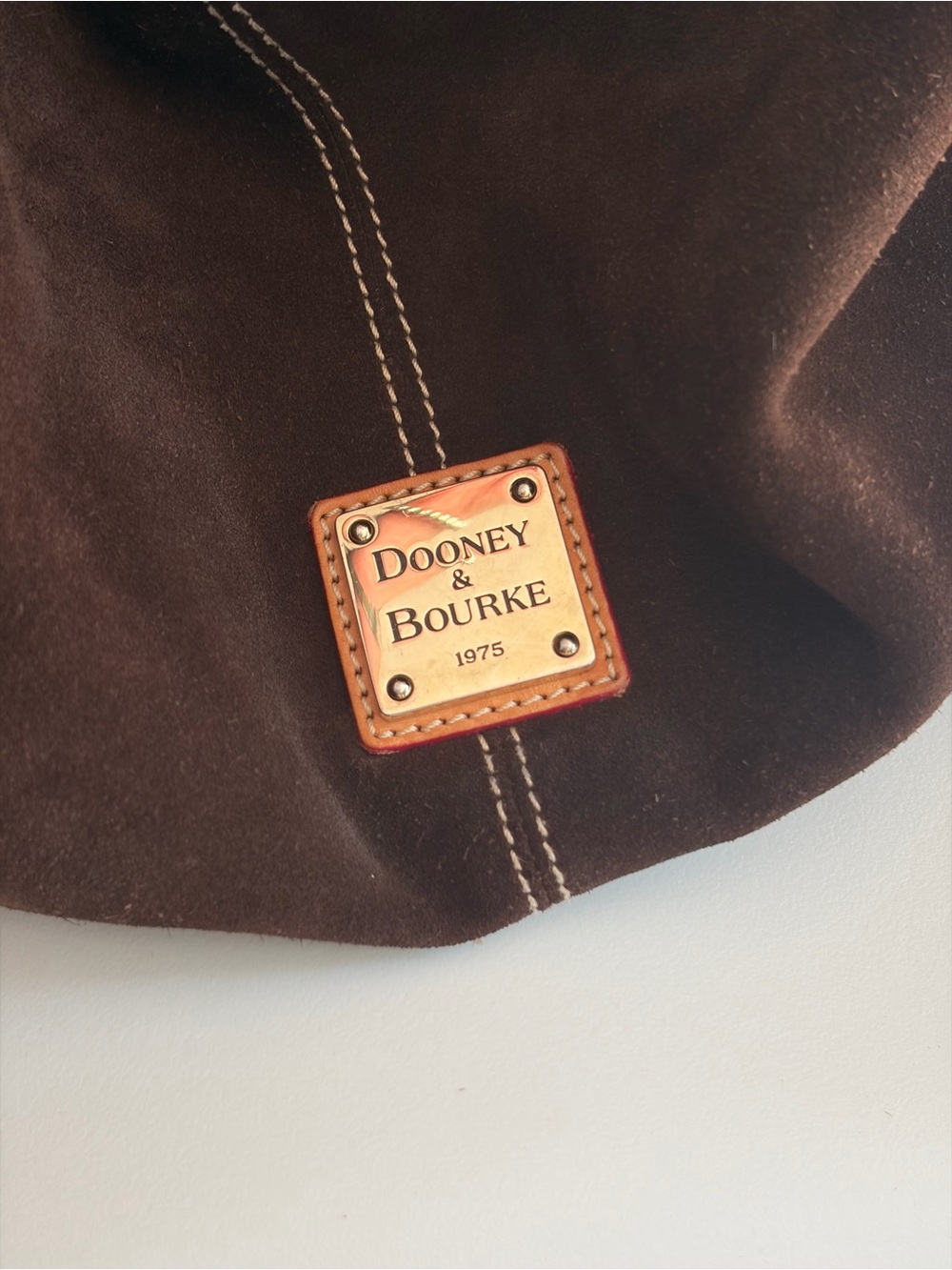 Dooney & Bourke Suede Tote - Picture 7 of 8
